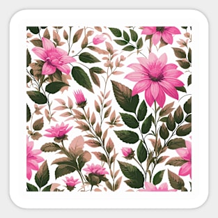 Pink Flower Sticker